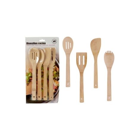 Set di Utensili da Cucina 28951 Bambù (1/4)