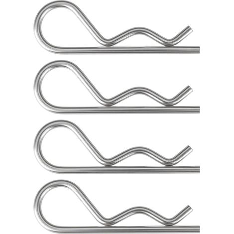 Lot de 4 Goupilles Fendues de Retenue M2 R en Acier Inoxydable 316 Plaqué pour Installation Sur Pont de Navire 2 X 42 Mm (1/5)