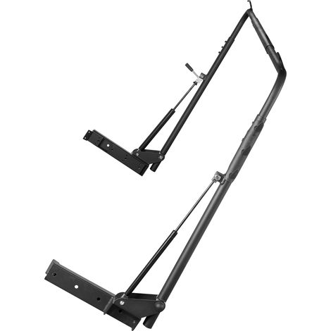 Mophorn Elevador hidráulico ajustable para bañera de hidromasaje, compatible con anchos de 175-245 cm, instalación lateral, ideal para bañeras rectangulares y spas de diferentes tamaños, color negro (1/5)