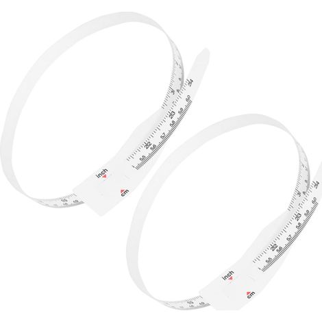 EXCEART Lot De 2 Mètres Rubans Flexibles 60 Cm x 1,3 Cm En Plastique, Ruban à Mesurer Circonférence Tête Et Bras Pour Bébé Et Garçon Et Filles, Outil Mesure Précis Et Portable Pour Usage Domestique