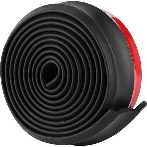 Bande de Protection de Pare-chocs de 2.5M, Bande de Protection de Pare-chocs de Voiture, Décoration de Voiture Scrally, Carsners SUV Pick-up (BLACK) (1/5)