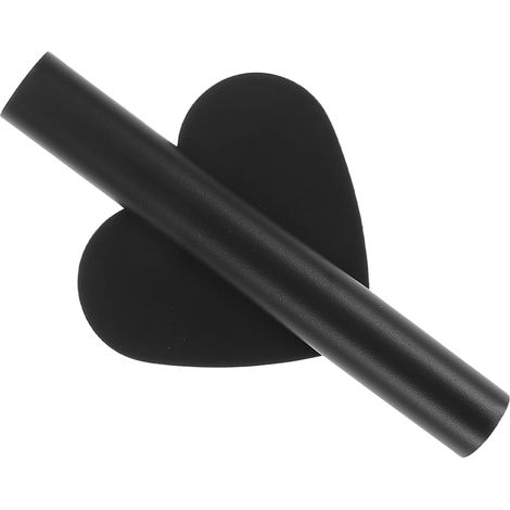 Jardinière murale en acier inoxydable noir forme de cœur, vase suspendu sans perçage pour fleurs (1/5)