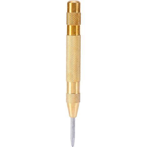Pointeau Automatique Outil de Poinçon Central Automatique à Ressort en Acier, Longueur: 130mm, Diamètre 12.7mm. (1/4)