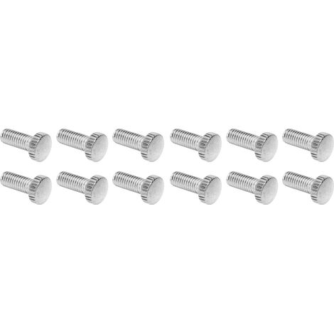 Lot de 12 vis de réglage M5 en fer pour pont trémolo guitare électrique, pièce de rechange, argent (1/5)
