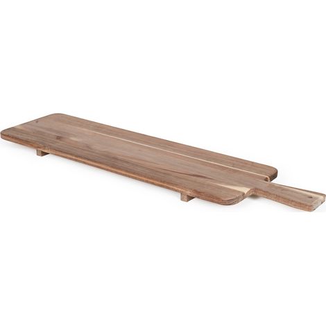 Planche apéritive en Acacia FSC, LIVOO MES151 - 75 19,5 cm, pieds en bois, ideale pour présenter apéritif (1/4)