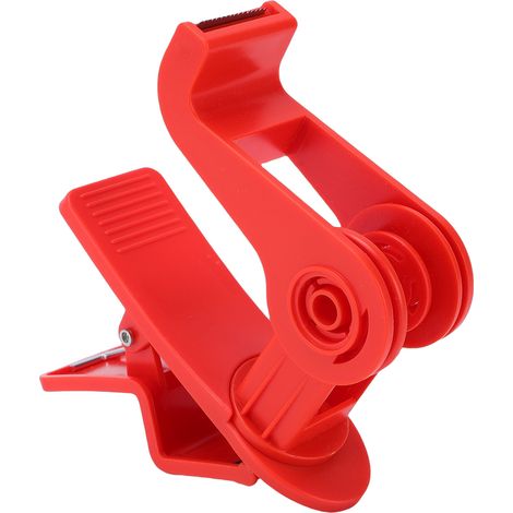 Distributeur de ruban adhésif de bureau ABS, pince de Table artisanale réglable, outil d'emballage de cadeaux de Table pour les projets de vacances rouge (1/5)