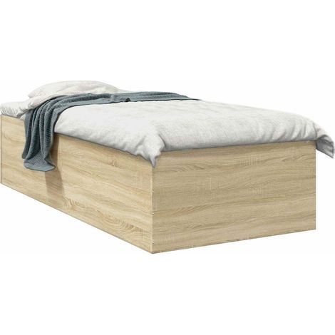 Maison Exclusive - Struttura letto a pavimento Rovere Sonoma 80 x 200 cm (1/5)