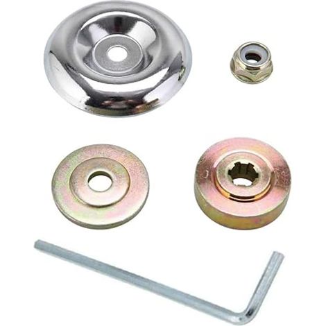 Kit de fixation d'écrou de boîte à engrenages métallique 5 pièces avec vis hexagonales pour débroussailleuse universelle M10, accessoires pour tondeuse et coupe-bordures.