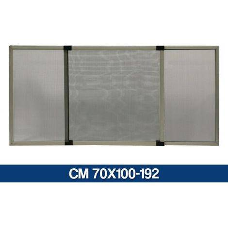 ZANZARIERA TELAIO ESTENSIBILE ALLUMINIO TAPPARELLA PORTE FINESTRA (35300V) ALLUMINIO CM 70X100-192 (34155)