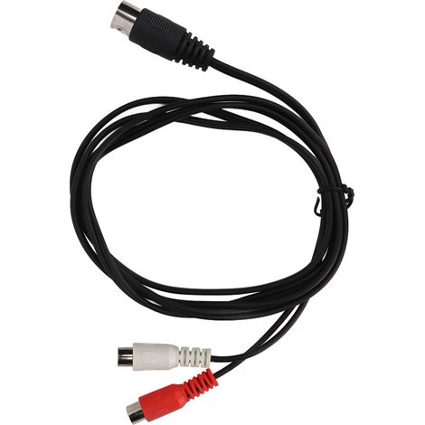 Câble adaptateur RCA professionnel DIN 5 broches mâle vers 2 RCA femelles pour anciens équipements audio (1,5 m). (1/4)