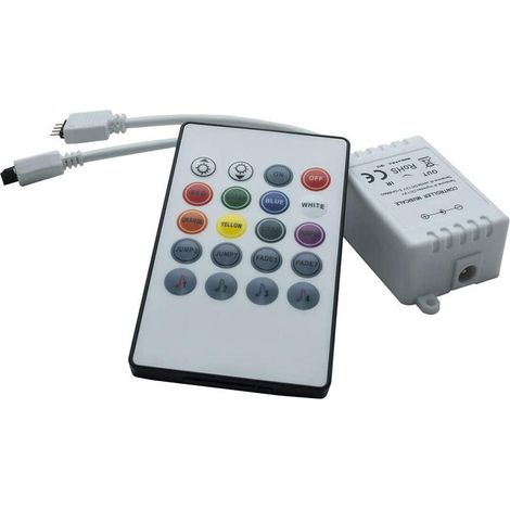Centralina con telecomando per striscia led smd rgb strip led controller strisce 12/24v per gestire la luce a distanza illuminazione casa negozio (1/4)