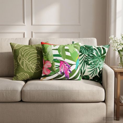 Housse de coussin 6 pcs HEERLEN Multicolore 30 x 30 cm (1/5)