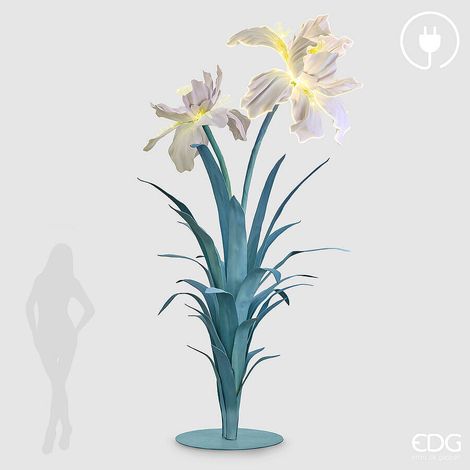 EDG Enzo De Gasperi Decoro Iris 2 Led 12V 300W H 350 cm L 170 Cm Bianco