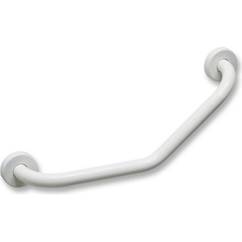 MANIGLIONE DI SICUREZZA MODELLO A 45° Misura: cm. 30 x 30 Bianco (1/2)