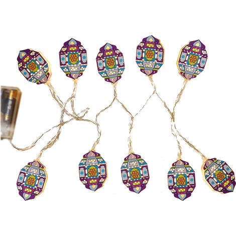 Guirnalda de luces decorativas en forma de media luna, 1,5 m, 10 LED, luz blanca cálida. (1/5)
