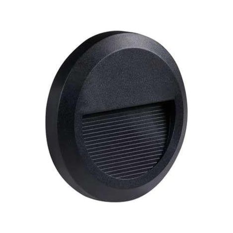 Balise LED saillie Ronde 2W 220V 55° IP65 pour Escalier - Blanc Chaud / Noir - SILUMEN (1/5)