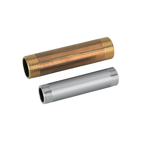 Compteur d'eau pièce de raccordement / pièce de rechange 3/4" acier / nickelé 110 mm appareils d'eau