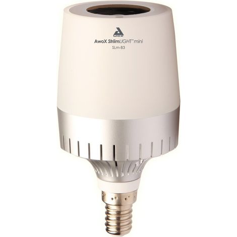 CHACON Awox Lampadina Led E14 con Altoparlante Integrato, Bluetooth, Bianca, 1 Unità (Confezione da 1) (1/4)
