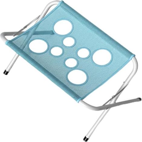 Irovami Support de bain pour animaux, hamac de bain pliable pour chats et chiens, anti-griffures et antidérapant, bleu clair (1/5)