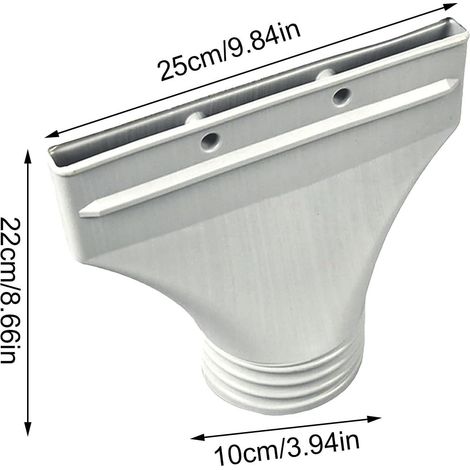 Raccord adaptateur rond vers plat 10 cm référence 12 pour tuyau évacuation climatiseur mobile panneau fenêtre