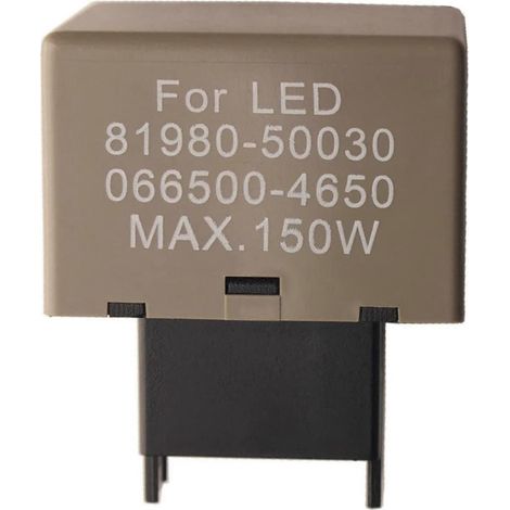 Relais clignotant électronique 8 broches pour ampoule LED - Accessoires automobiles 81980-50030 066500-4650 (1/5)