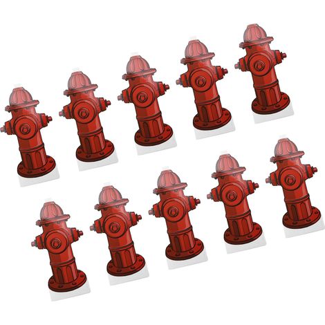 Lot de 10 tapis d'apprentissage de la propreté pour chiots, en forme de borne d'incendie. (1/5)