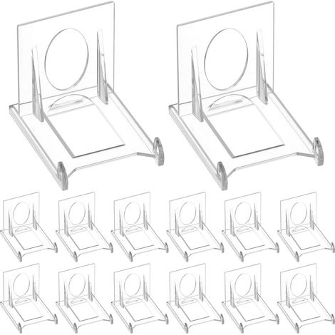 24 Supports de Présentation, Réglable, Transparent, Plastique, Pour Menu, Photo, Assiette