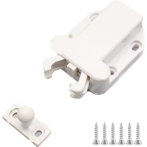 Verrou de porte à rebond pour meuble, loquet sans clé, pression
