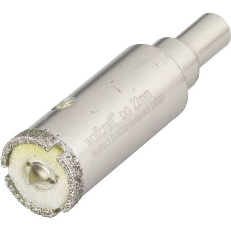 [GEBRAUCHT] B-Ware Wolfcraft Lochsäge 22mm diamantbeschichtet Bohrer Fliesen Handwerk Werkzeug (1/2)