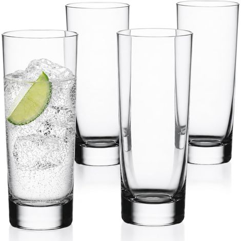 Lot de 4 verres à long drink, transparents, 4 (1/5)