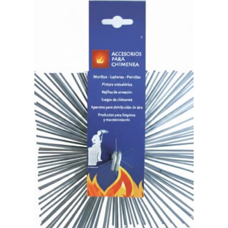 Ramonoir carré en acier, forme hérisson, 20 x 20 mm Nettoyage de cheminées et de conduits de fumée (1/5)