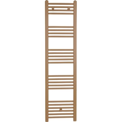 Radiateur sèche-serviettes eau chaude CODA 160 x 60 cm beige mat (1/5)