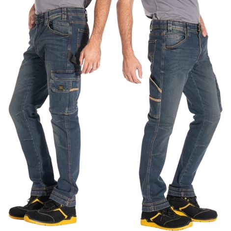 Jeans da Lavoro Elasticizzato Rica Lewis Jobdy Dirty Washed 52 (1/6)