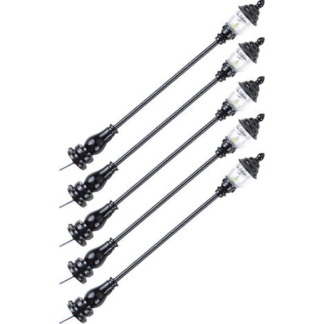 Lot de 5 lampes miniatures décoratives pour jardin, modèle réduit de lampe de table en sable (1/5)