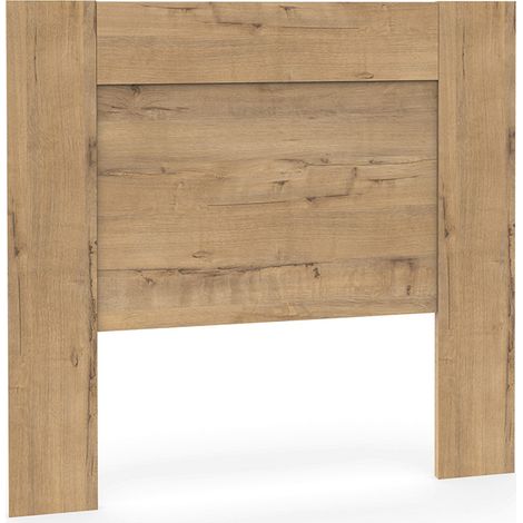 Tête de lit murale chambre à coucher coloris Chêne doré - Longueur 100 x Hauteur 106 x Profondeur 2,2 cm
