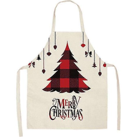 Tablier Joyeux Noël Décorations de Noël pour la maison Accessoires de cuisine Cadeaux de Noël et de Nouvel An (1/5)