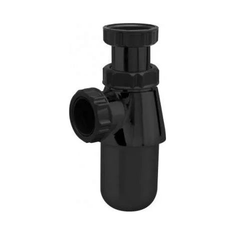 Sifón de ABS negro de 32 mm, ajustable de 35 a 105 mm (1/2)