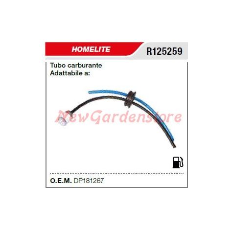 Tubo carburante HOMELITE decespugliatore motosega R125259