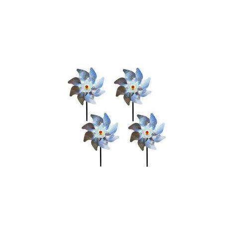Effaroucheur Oiseaux Decoration Jardin Pic Anti Pigeon Dissuasion Anti-Oiseaux réfléchissant pour Moulin à Vent Réfléchissant pour Protéger Le Jardin, Verger et Cour Intérieure，5318cm (Lot de 4) (1/5)