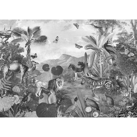Papier peint panoramique modern Flore et Faune (1/3)