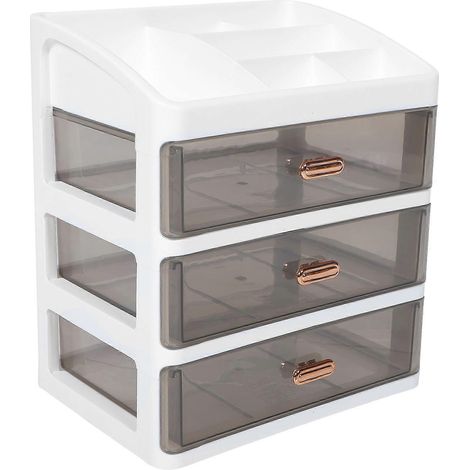 Organisateur de maquillage avec tiroirs, vitrine à cosmétiques, boîte de rangement pour maquillage de chambre (1/4)