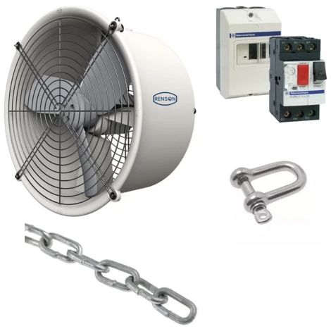 Kit ventilateur triphasé RENSON (1/3)