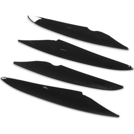4 Pièces Garnitures de Phares Antibrouillard Avant en Noir Brillant Haute Dureté Remplacement pour Mercedes-Benz GLC X253 AMG Line 2016-2019 (1/5)