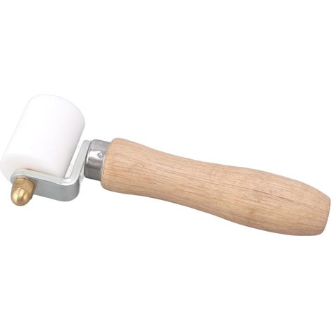 Rouleau à joint blanc 40 mm, résistant aux hautes températures, pour soudure PVC, rouleau manuel de pression (1/5)