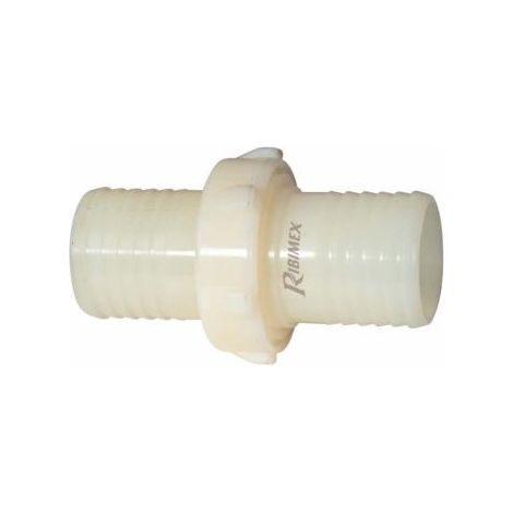 Raccord jonctions cannelées plastique tuyau, diam 25mm (1/2)