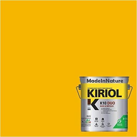 Peinture Métaux Antirouille, Sous couche et Finition, sur Fer, Acier, Galvanisé, même rouillés, très opacifiant - 2.5 litres - RAL 1021. (1/4)