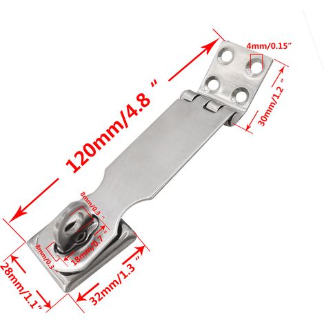 Stainless steel 304 latch hinge door hinge folding saddlebags for marine RVs and yachts - latch 9328mm stamping head - 2 (1/3)
