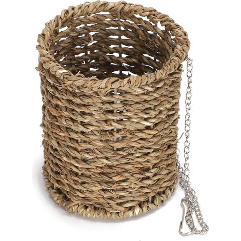 Hamac de couchage d'été tressé en corde de paille, lit suspendu pour écureuil et perroquets (1/5)