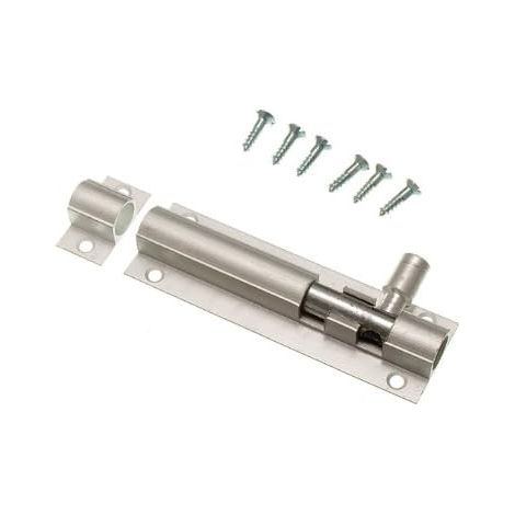 Lot de 24 verrous de porte de salle de bain en aluminium brossé 75 mm (1/2)