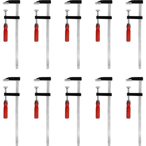 10 Pièces - Serre-joint - Outil De Serrage - Libération Rapide - Poignée Ergonomique - Pour Menuiserie Et Collage - Noir - 15x20x30cm